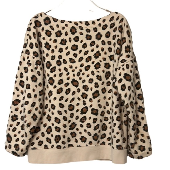 J Crew Leopard Print Sweatshirt - Picture 4 of 11